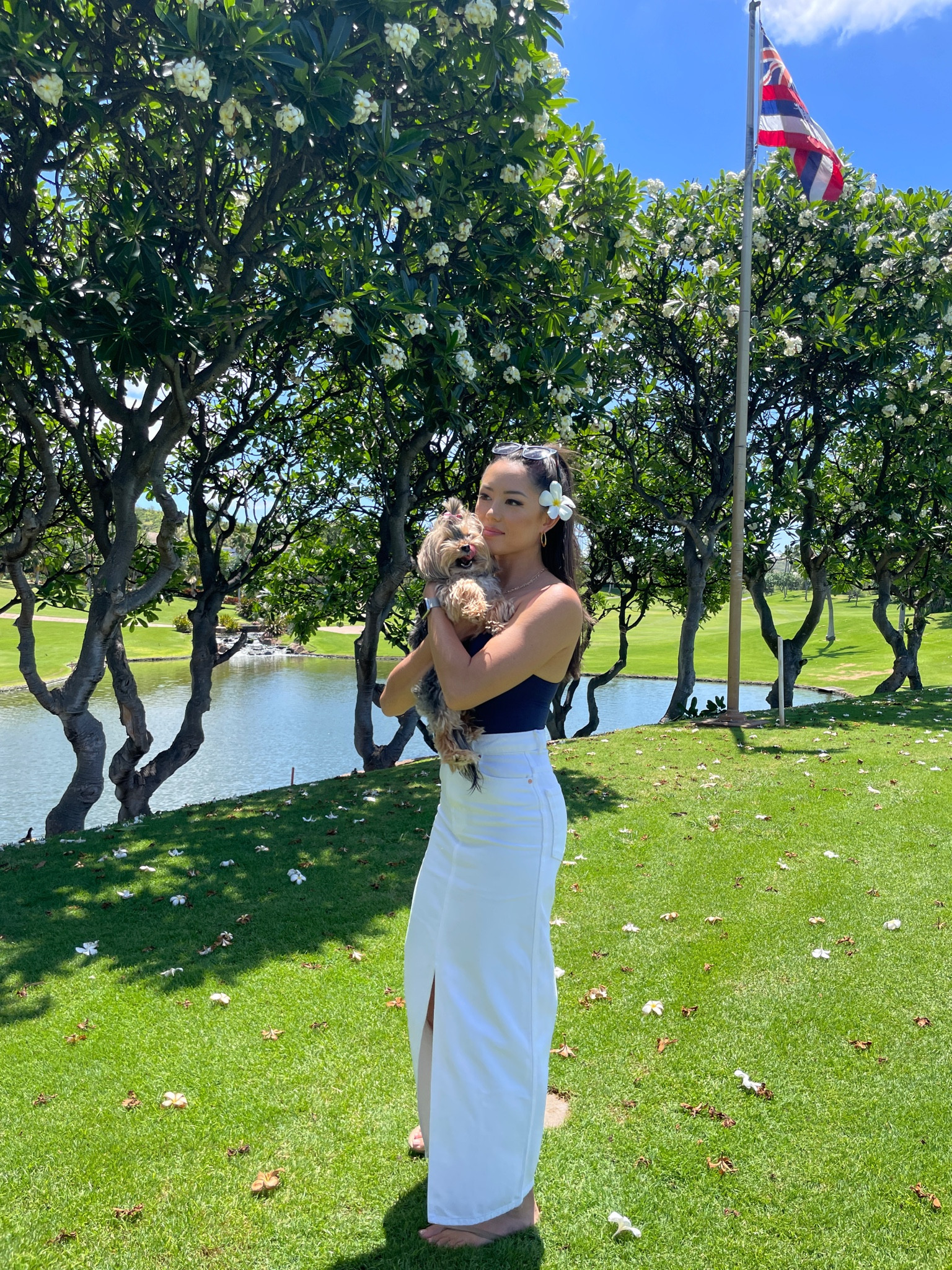 Casual Hawaii look! Long denim maxi skirt and soft navy tank with built in bra (no padding). Wearing the top in XS/S and my mango skirt is sold out but I found 2 similar ones! 

#LTKStyleTip #LTKFindsUnder100 #LTKTravel