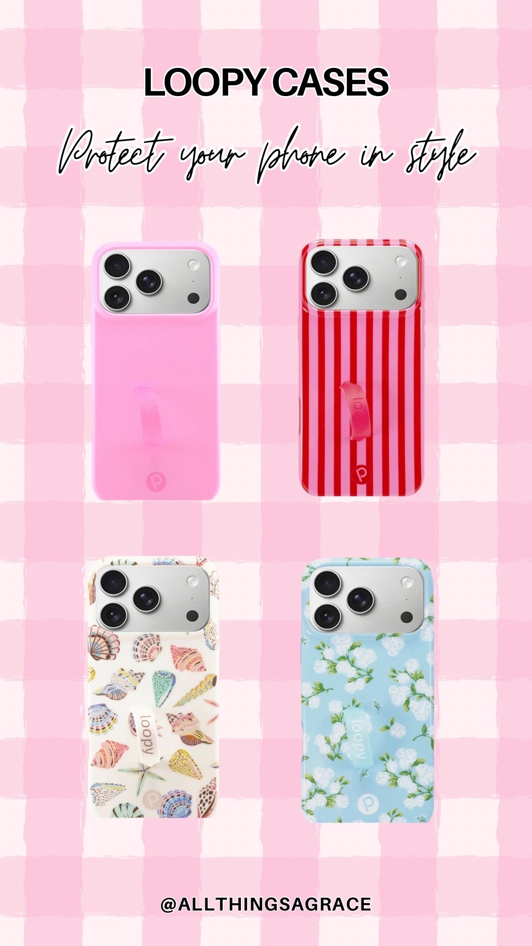 Protect your phone in style 🎀✨
These Loopy cases are seriously the cutest — functional AND girly 🩷

#loopycase #girlyfinds #phonecaseaesthetic #ltkcreator

#LTKSeasonal