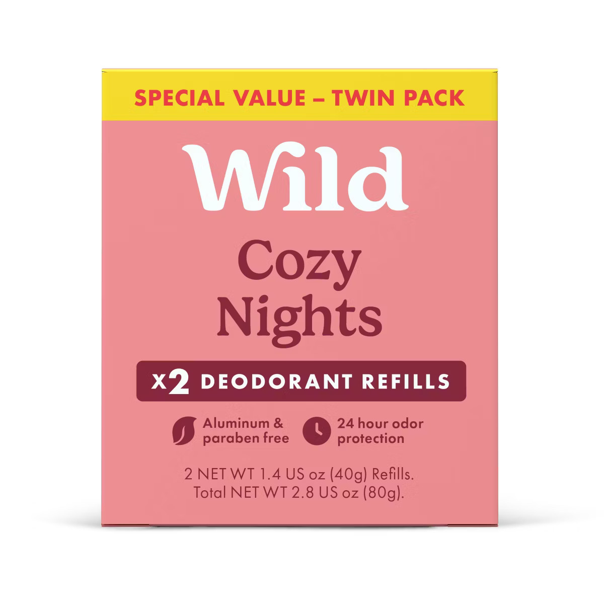 Wild Cosmetics Bow Case & Cozy Nights Deodorant Refills - 2ct | Target