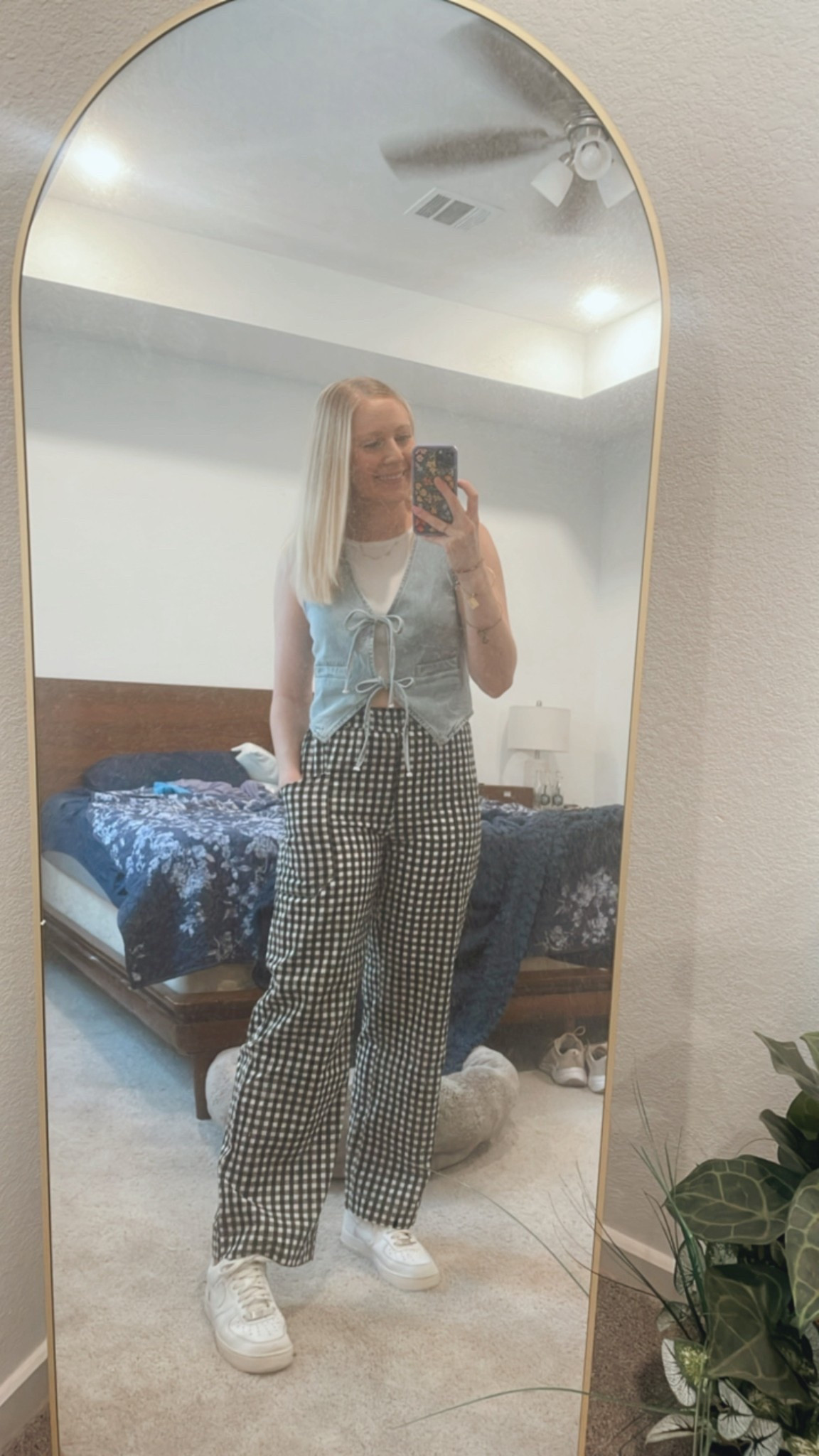 Date Night fit🤩


#mollygreen #comfy #cute #ootd #denim #checkered #target #nike #airforcw 

#LTKFindsUnder50 #LTKSummerEdit #LTKSeasonal