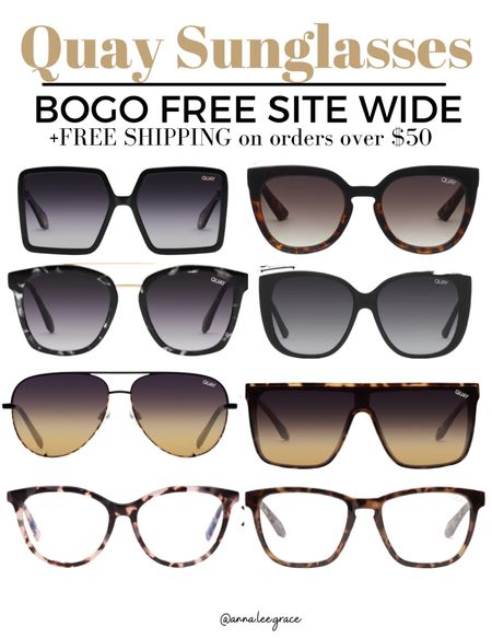 Quay sunglasses, BOGO FREE! Love these sunglasses, they’re truly all I wear 

#LTKCyberweek #LTKHoliday #LTKsalealert