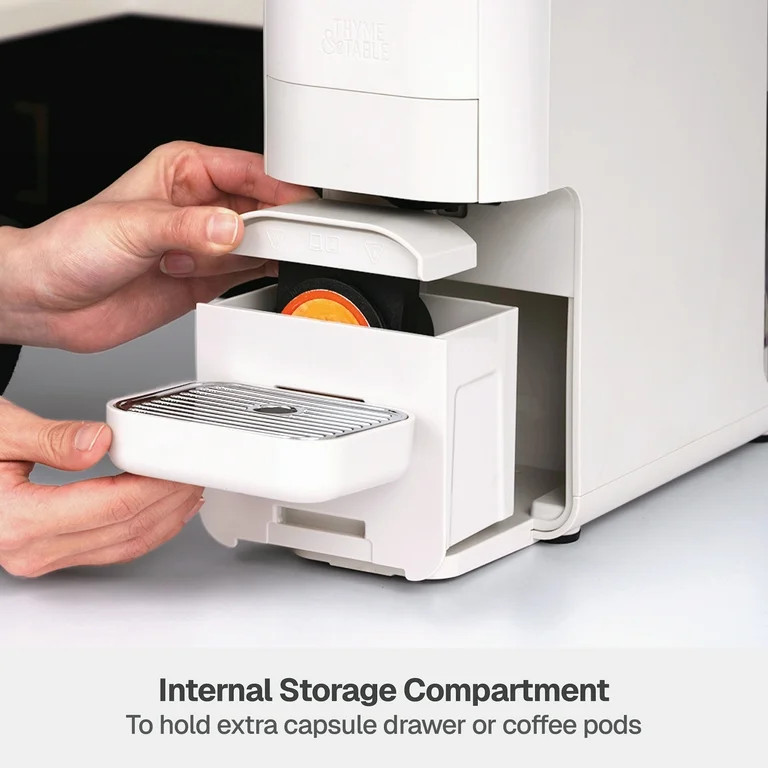 Thyme & Table Multi Capsule Machine, Sand White | Walmart (US)