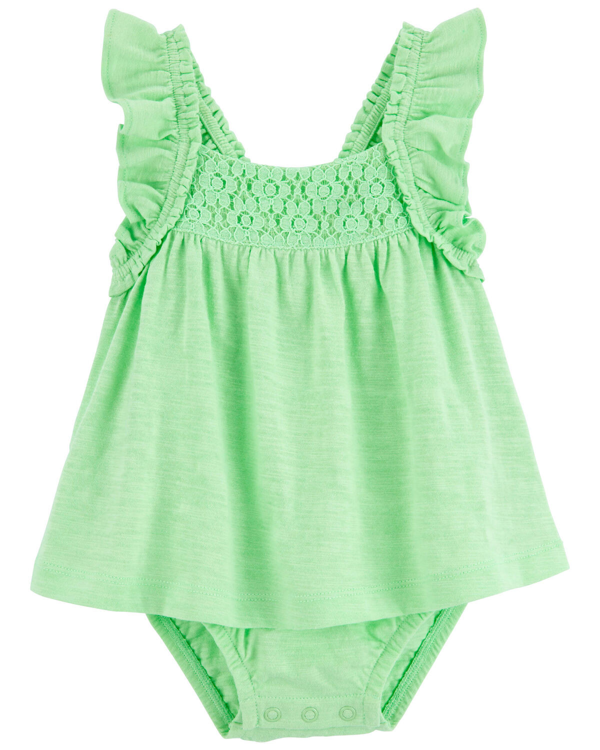 Green Baby Eyelet Sunsuit | carters.com | Carter's