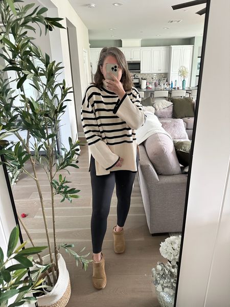 Love anything striped and neutral. Love the big sleeves and how light weight it is for those cooler spring nights  

#LTKSeasonal #LTKover40 #LTKstyletip