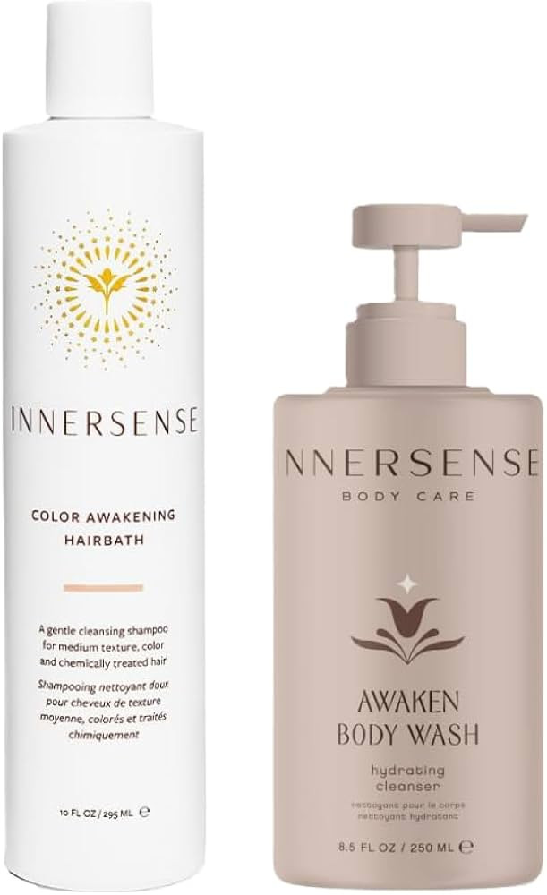 INNERSENSE Organic Beauty - Color Awakening Hairbath Shampoo + Awaken Body Wash BUNDLE | Non-Toxi... | Amazon (US)