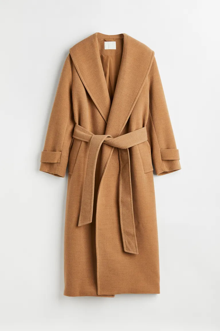 Tie-belt coat | H&M (UK, MY, IN, SG, PH, TW, HK)