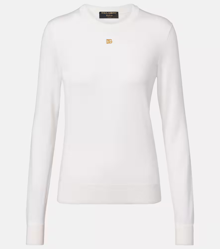 Dolce&Gabbana DG cashmere and silk sweater | Mytheresa (US/CA)