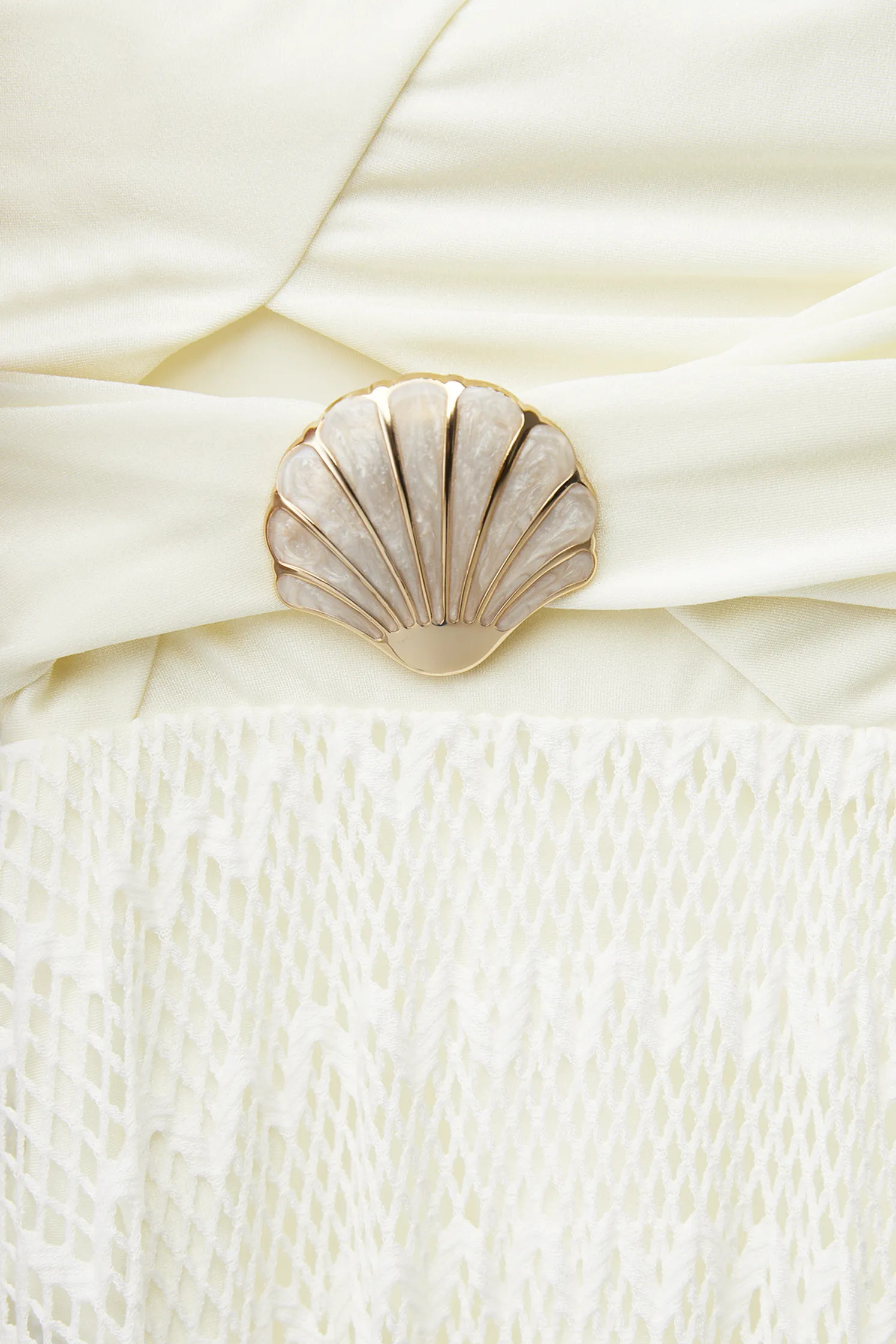 ASYMMETRIC NETTED BEACH DRESS | FashionPass