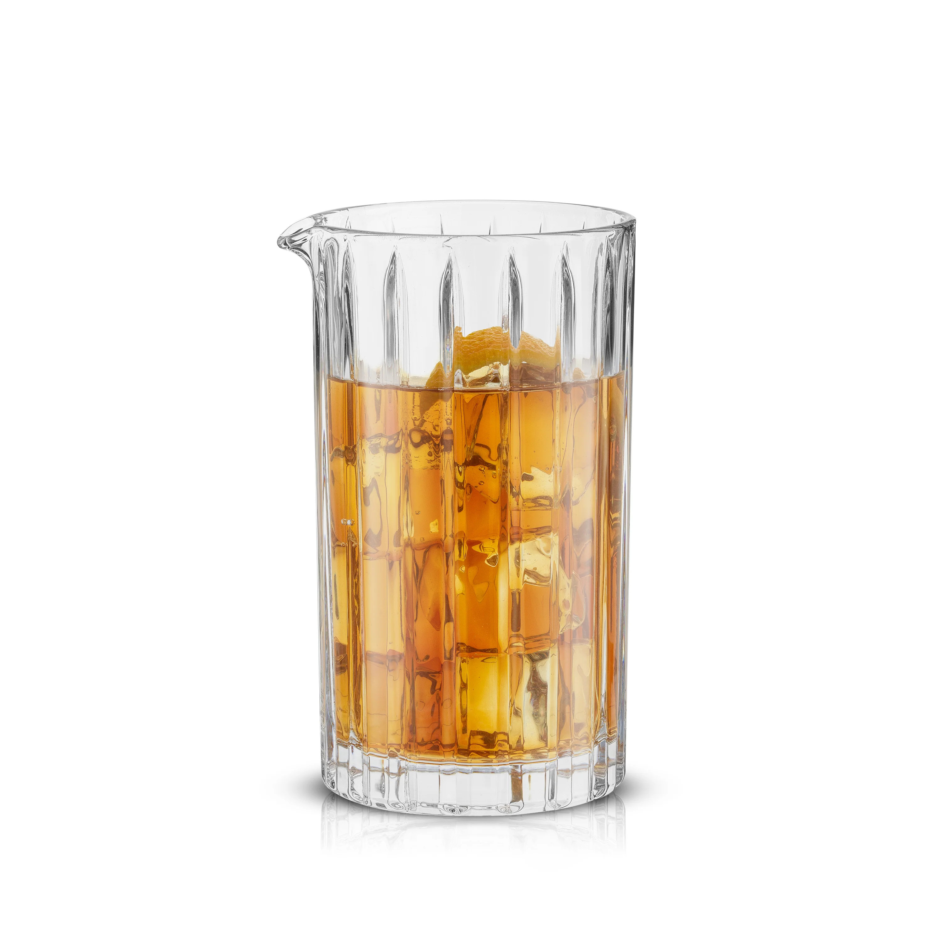 Alina Ribbed Cocktail Mixing Glass Pitcher | JoyJolt