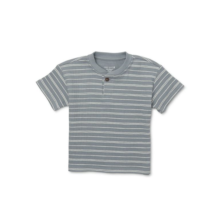 easy-peasy Toddler Boy Short Sleeve Waffle Henley T-Shirt, Sizes 18M-5T | Walmart (US)