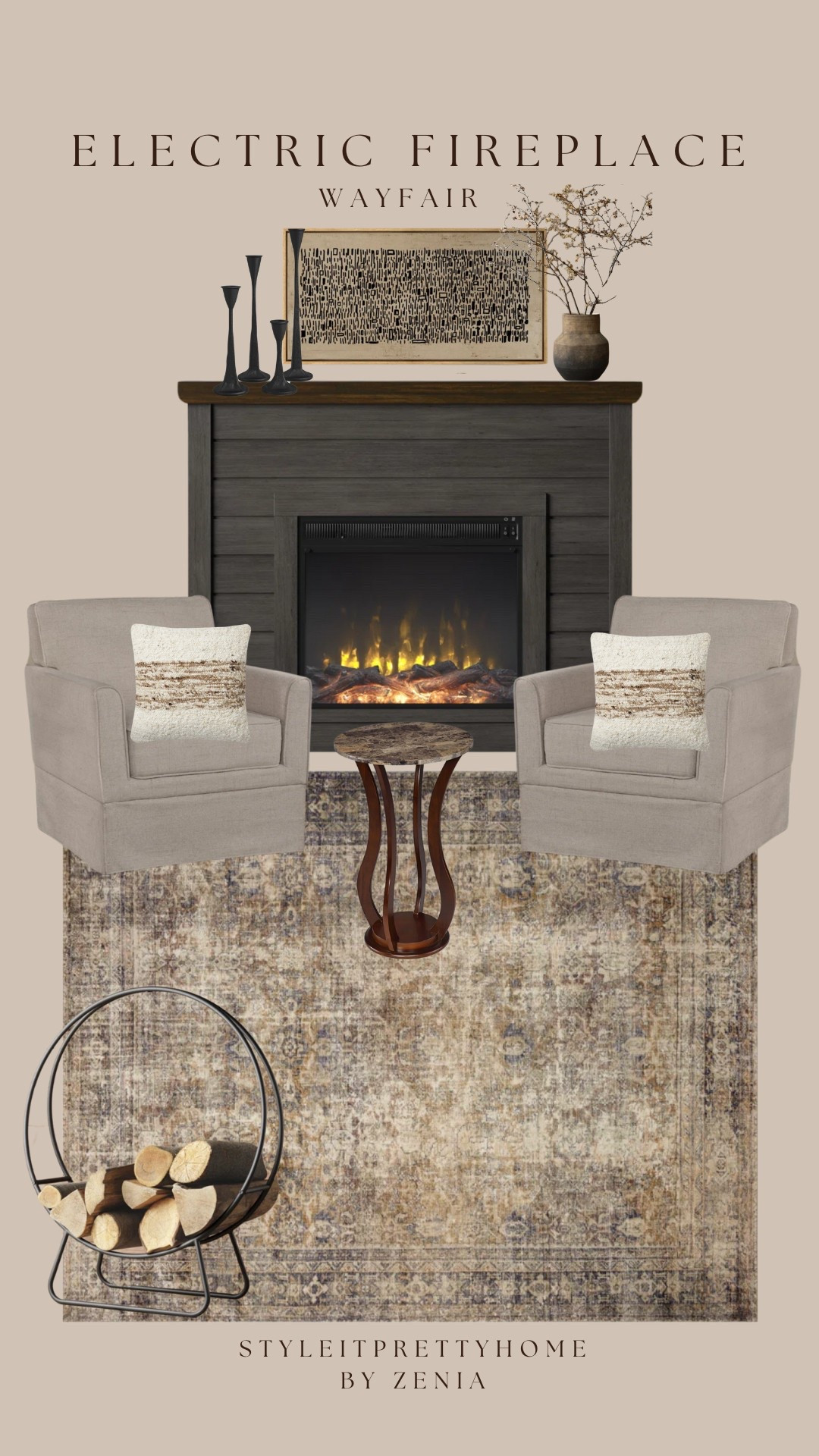 Electric fireplace styling ideas from Wayfair!

#LTKHome #LTKSaleAlert #LTKStyleTip