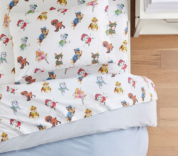 PAW Patrol™ Organic Sheet Set & Pillowcases | Pottery Barn Kids