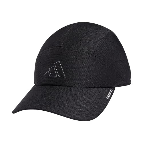 adidas Women's Superlite Trainer Sport Performance Relaxed Adjustable Running Hat, Black/Silver Metallic, One Size | Amazon (US)