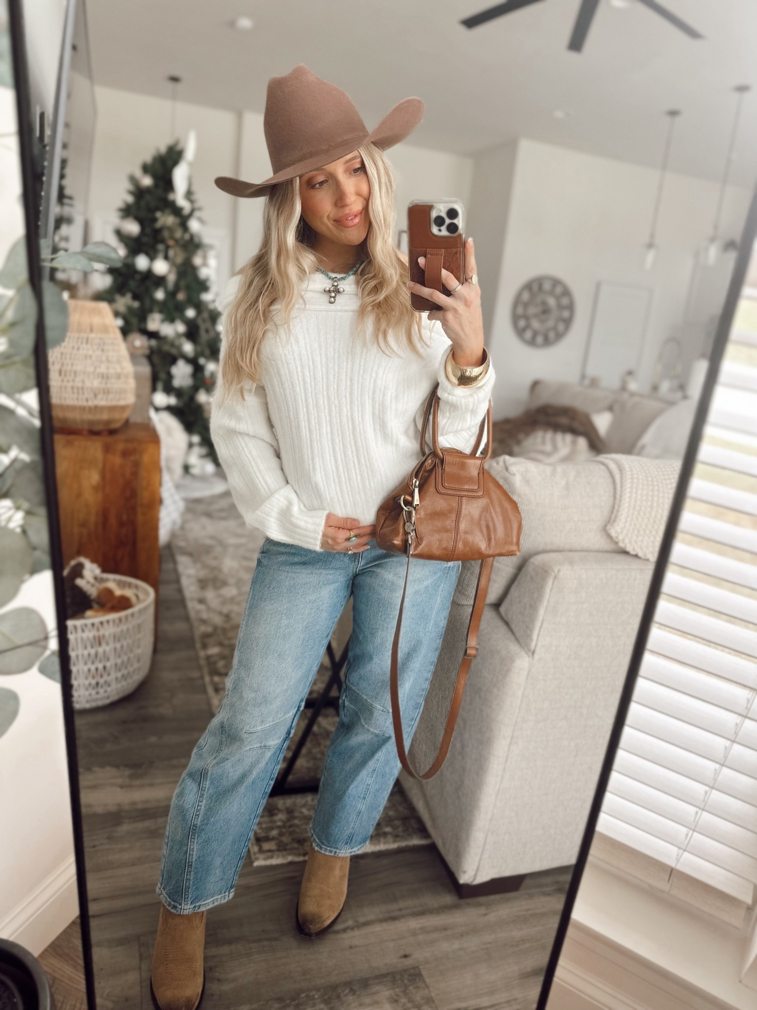 @12thtribe ootd ✨loving this off the shoulder top size XS + and barrel leg jeans size 26! 

#LTKmomlife #LTKBump #LTKgrwm