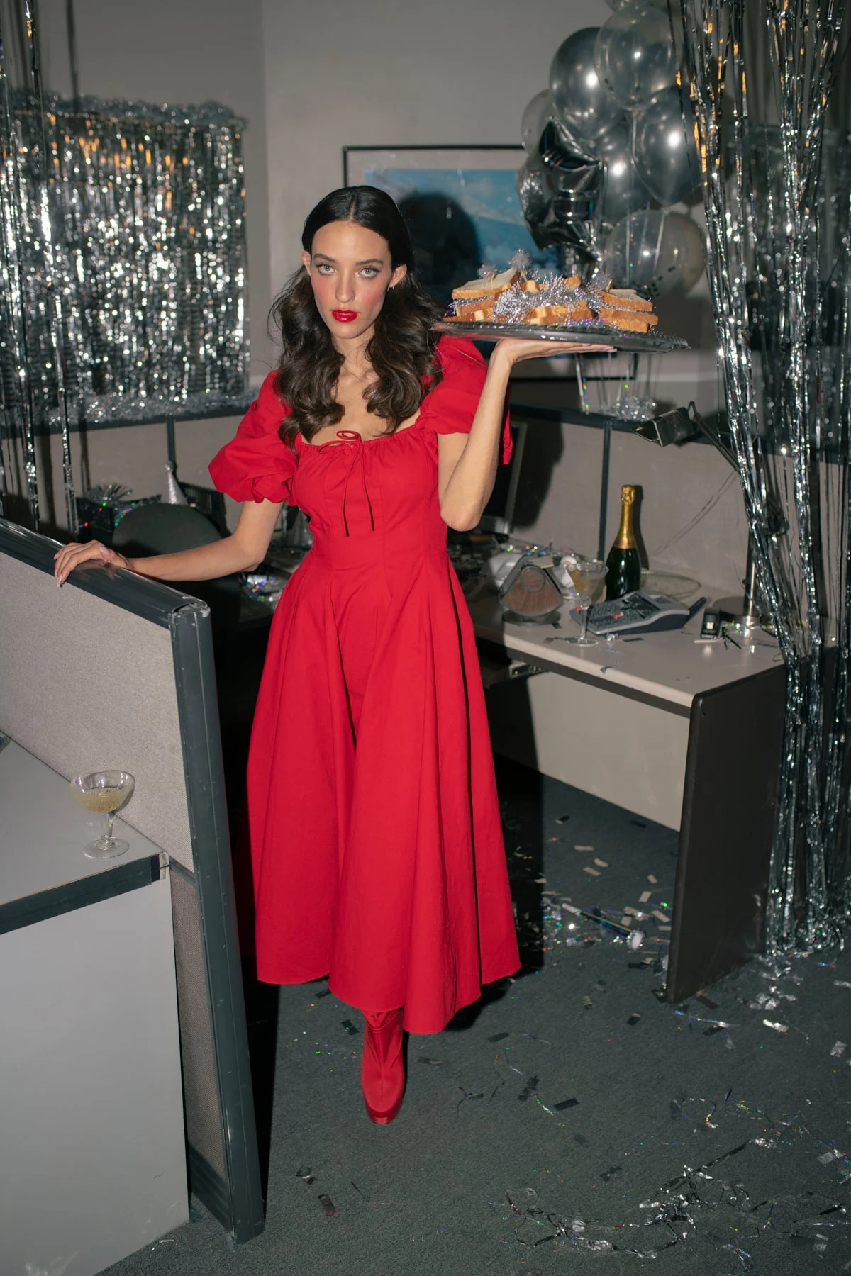 The Jingle Bell Rock Day Dress | Selkie Collection