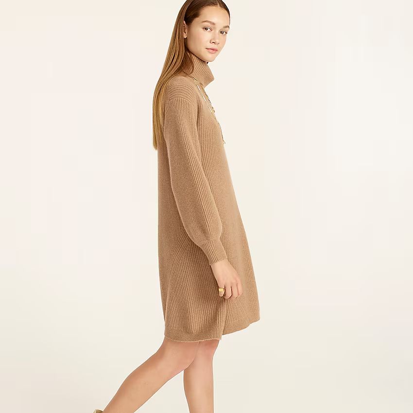 Wool and recycled-cashmere turtleneck sweater-dressItem BC494 | J.Crew US