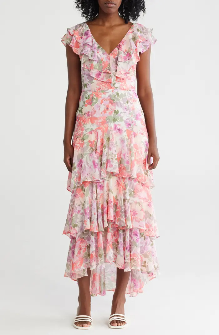 WAYF Floral Ruffle Tiered Dress | Nordstromrack | Nordstrom Rack