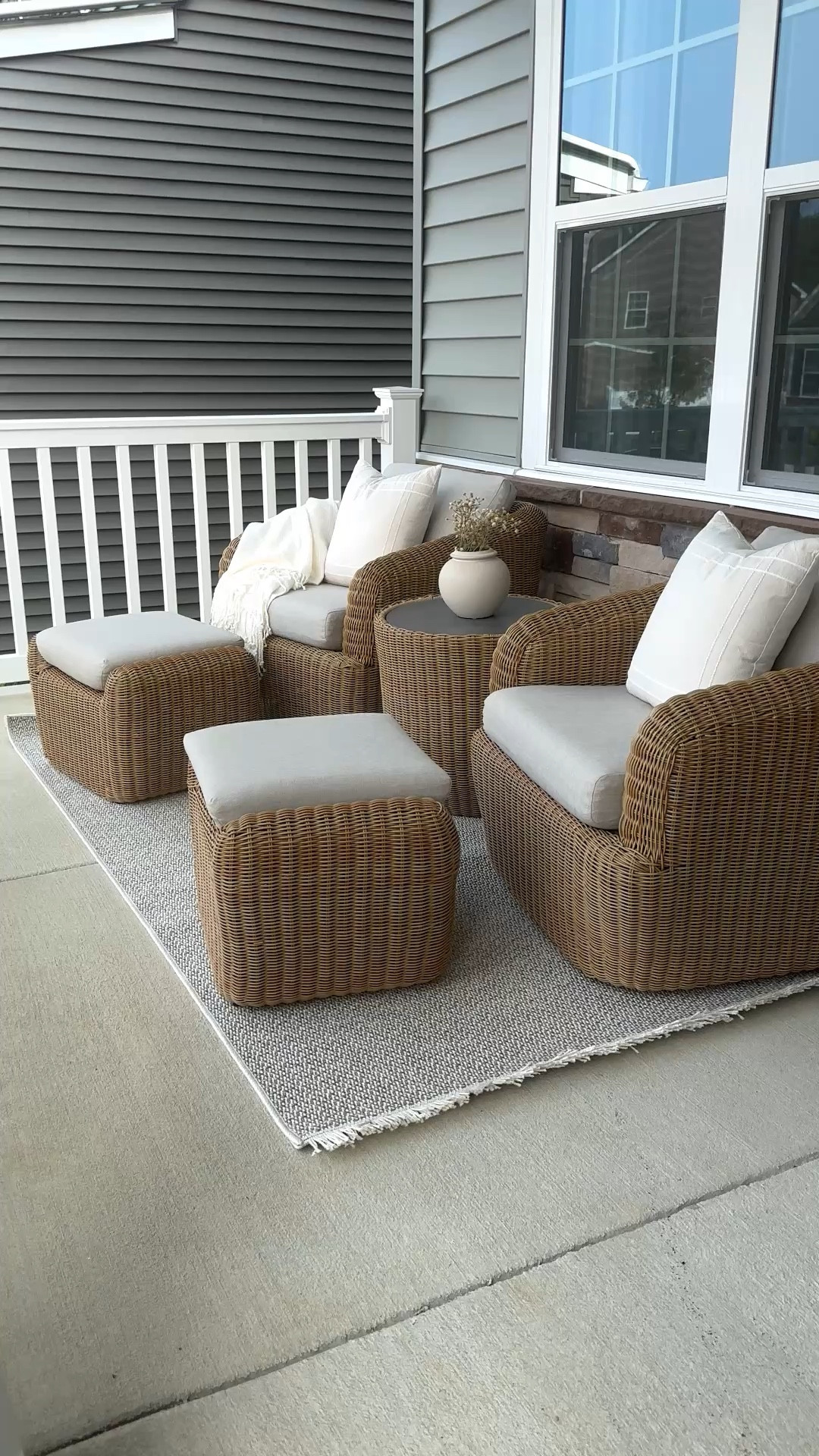 The coziest swivel patio chairs
#patiochairs #bistroset #swivelchairs #wickerpatioset #outdoordecor

#LTKHome #LTKSeasonal