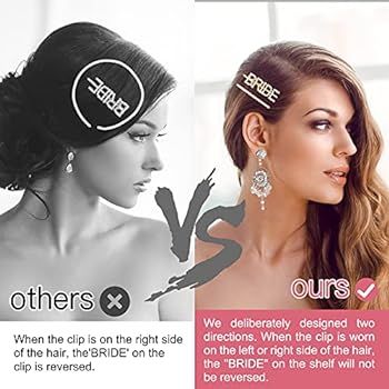 Bride Hair Clips Wedding Hair Accessories for Bachelorette Party Decorations I Bride to Be Hair p... | Amazon (US)