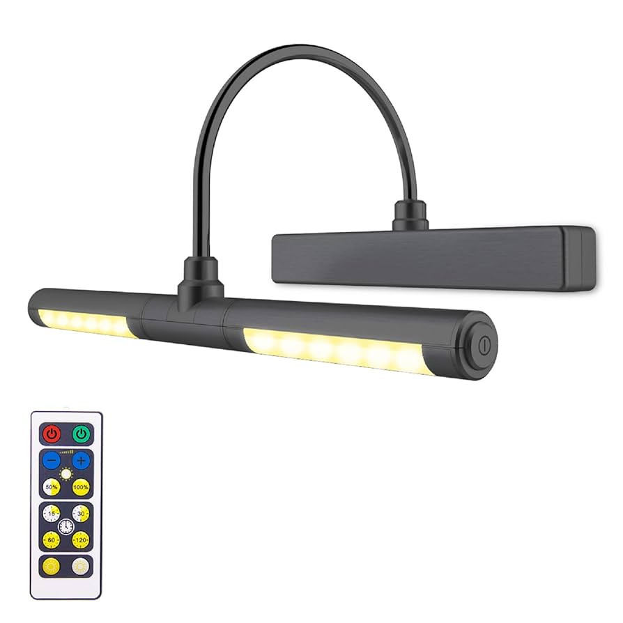 LUXSWAY Wireless Picture Light Battery Operated, Remote Control Painting Light with Rotatable Hea... | Amazon (US)