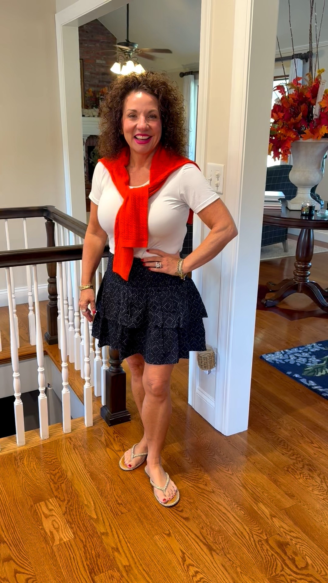 Outfit of the Day 🍂☀️

When it’s 90 degrees in October, I’m all about a fall outfit that looks cozy but feels cool!

This bright-colored Walmart sweater adds that perfect pop of fall color without overheating me, and my Target navy mini skirt keeps it cute and breezy. The combo is comfy, stylish, and just right for warm fall days!

Would you wear this look? 💛

#FallOOTD #WarmWeatherFallStyle #WalmartSweater #TargetStyle #FallOutfitInspo #FallFashion2025 #CuteAndCool #MiniSkirtStyle #FallStyleIdeas #ElegantLivingStyle

#LTKStyleTip #LTKBeauty #LTKPetite