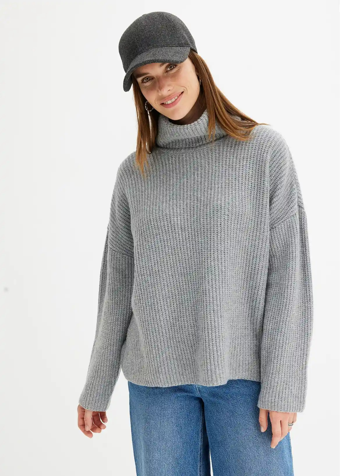 Gerippter Rollkragenpullover | Bonprix DE
