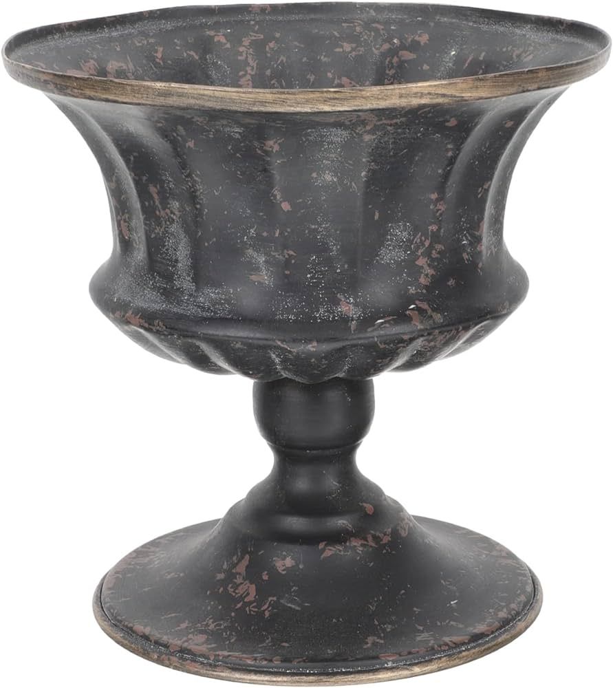 Milisten Urn Planter Metal Urn Flower Pot Farmhouse Metal Bucket Vintage Style Iron Flower Vase f... | Amazon (US)