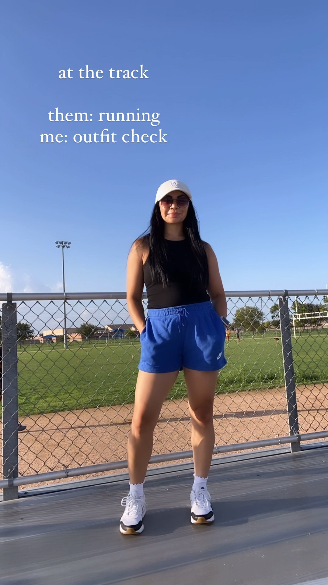 Athleisure outfit for Landon’s football practice 

Wearing a small in the Nike shorts 