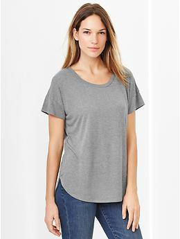 Fluid shirttail tee | Gap US