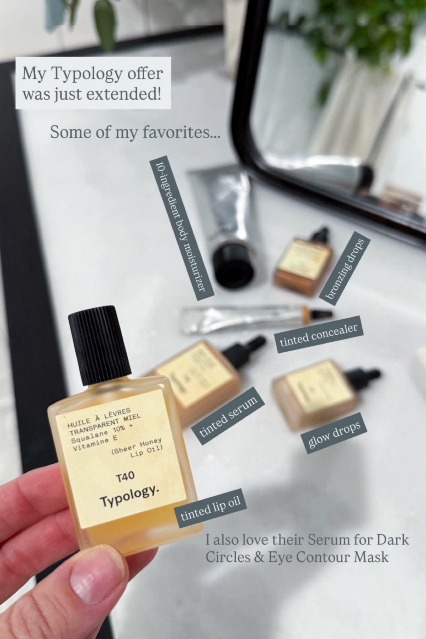 Been loving Typology on my skin this last year. It’s so lightweight but still provides enough coverage and I love that it doubles as skincare. Get a free product here bit.ly/48Hd6uk