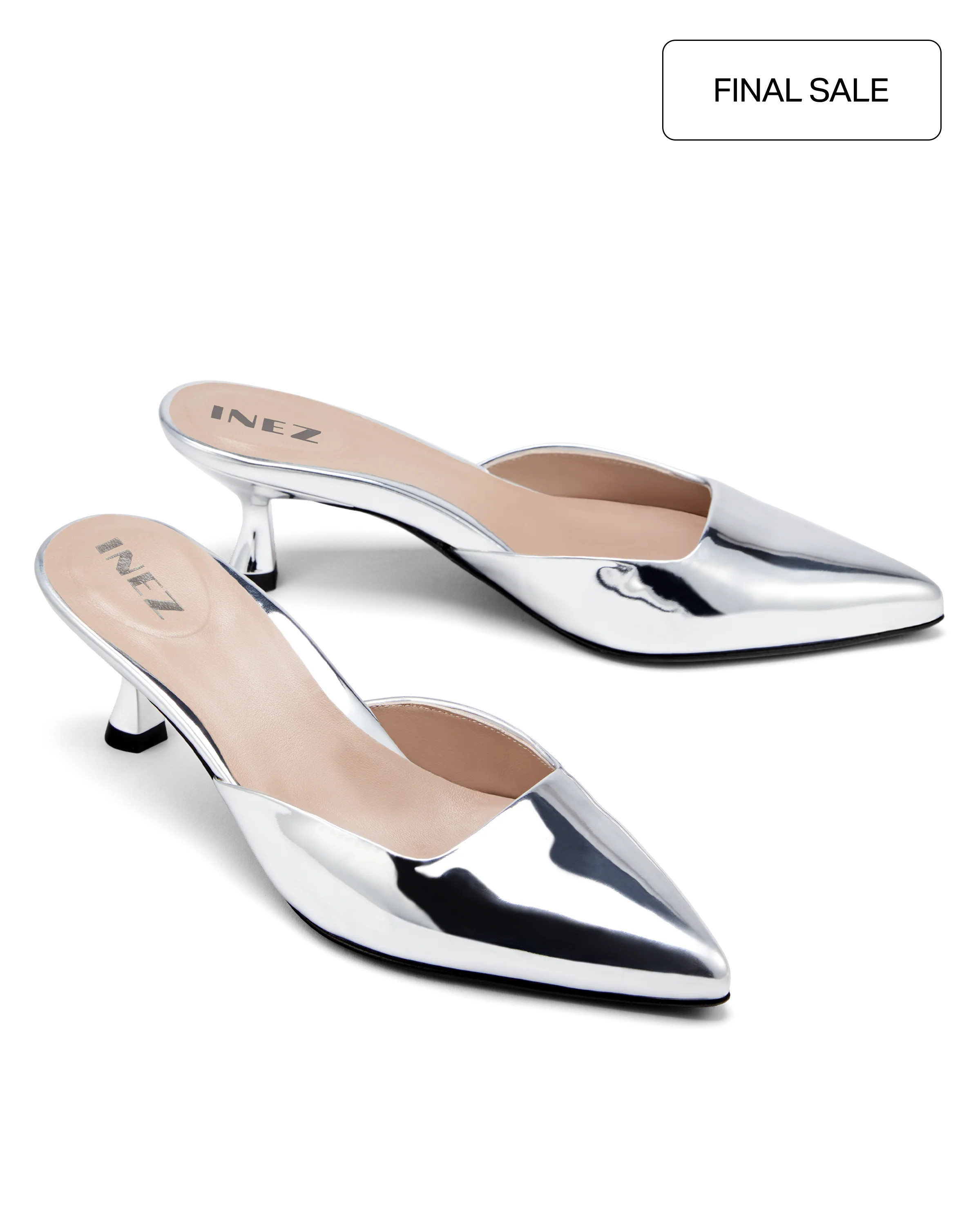 INEZ: Bea: Silver Metallic | Inez 