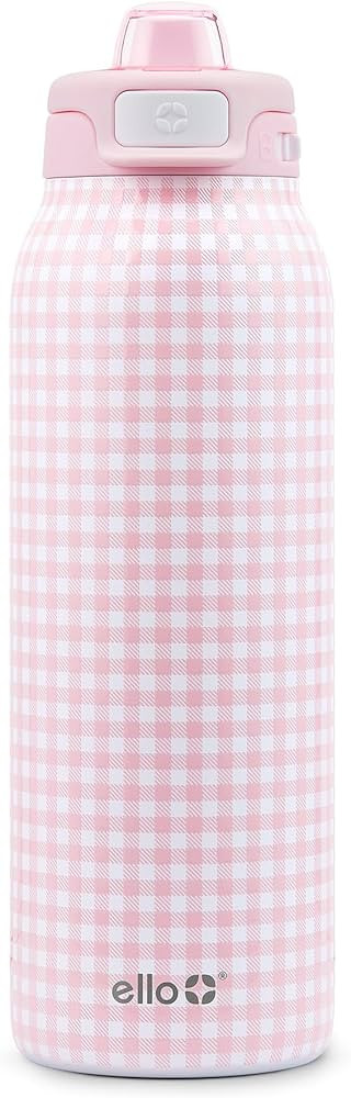 Ello Pop & Fill Stainless Steel Water Bottle with Quick Fill Technology, Double Walled Vacuum Ins... | Amazon (US)