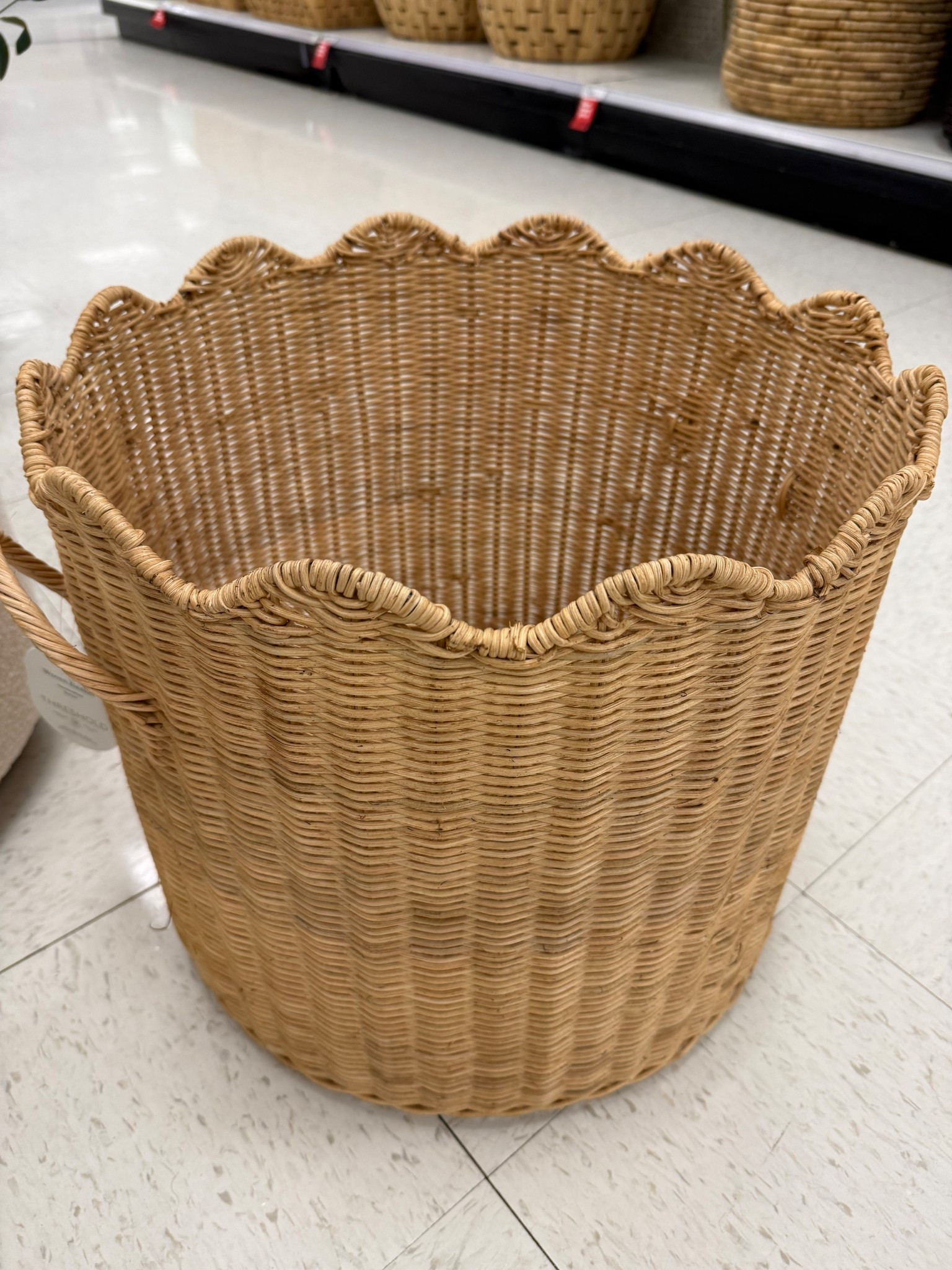I love this scalloped basket. It’s a great size!  

#LTKHome