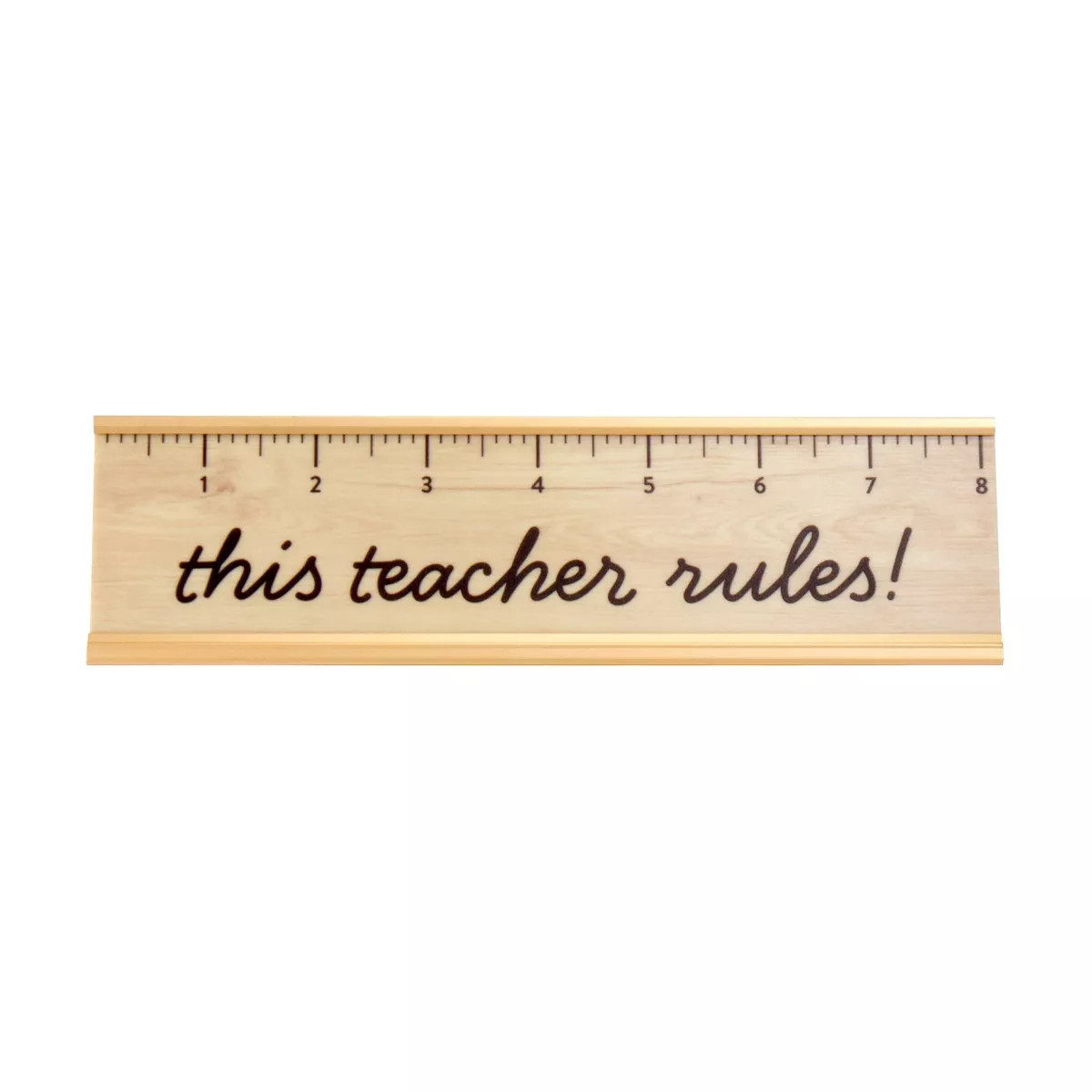 Paper Riot Co. This Teacher Rules Desk Plaque | Target