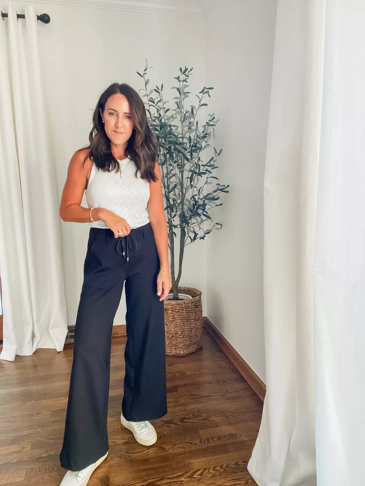 Black Ponte Knit Wide Leg Pant curated on LTK