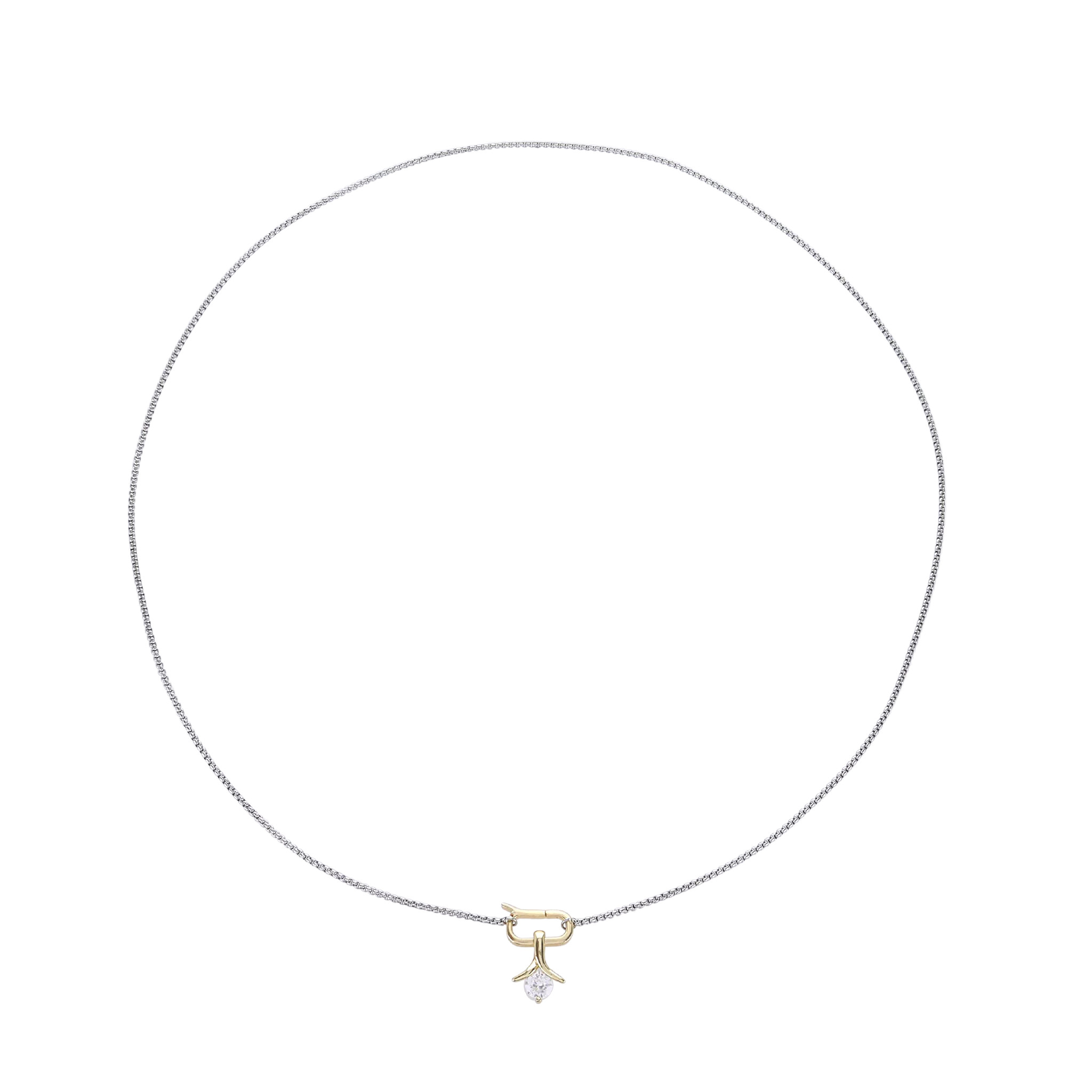 SOLITAIRE LILY NECKLACE | Artizan Joyeria
