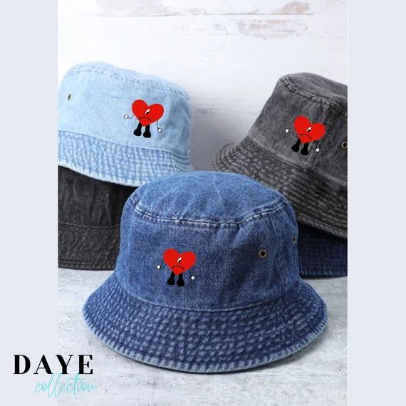 Bad Bunny Bucket hats , Embroidered Hat Un verano sin ti | Etsy (US)