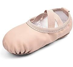 Stelle Girls Ballet Shoes Boys Toddler Soft Leather Dance Slippers for Toddler/Little Kid/Big Kid | Amazon (US)
