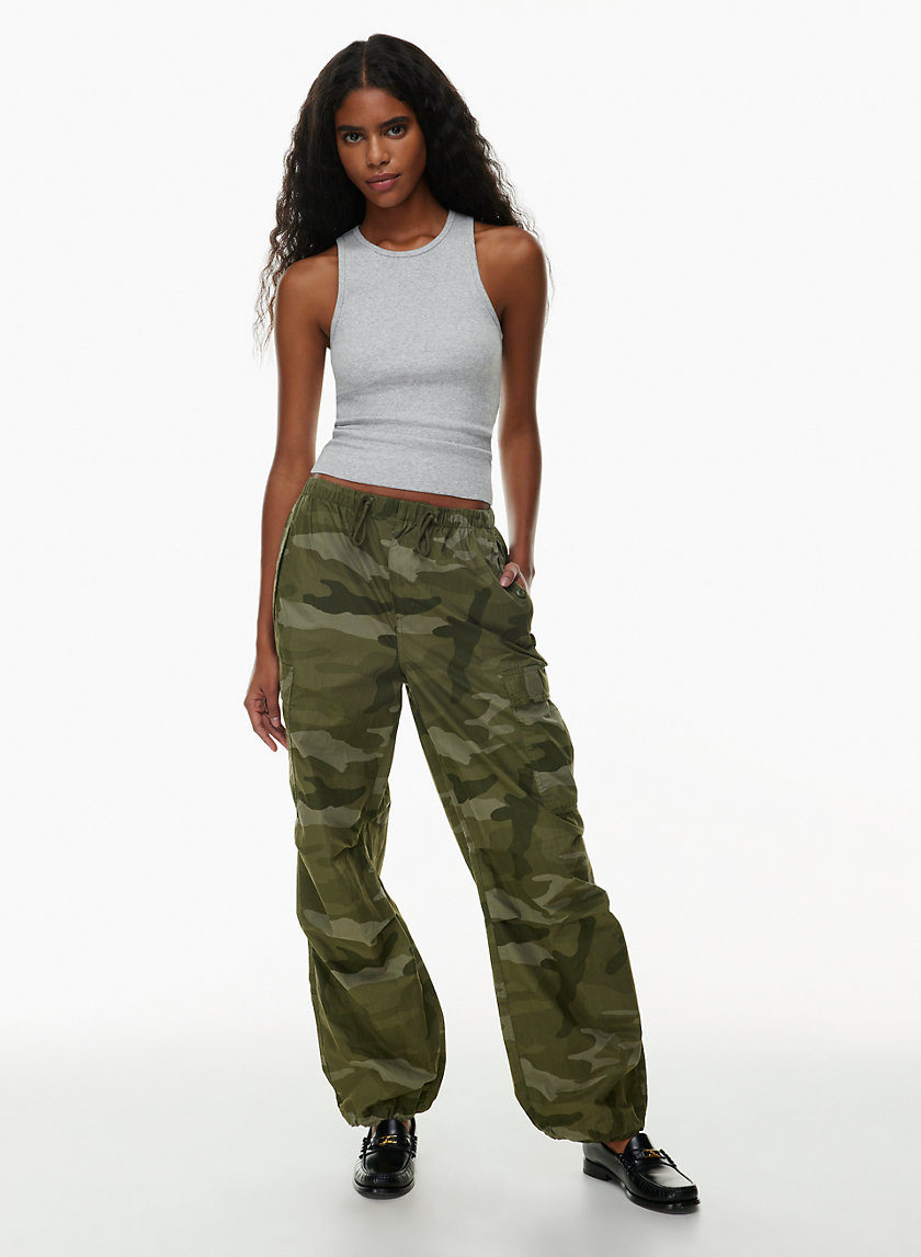 Tna Women's Squad Parachute Pant in Boa Green/Tonal | Small | Aritzia