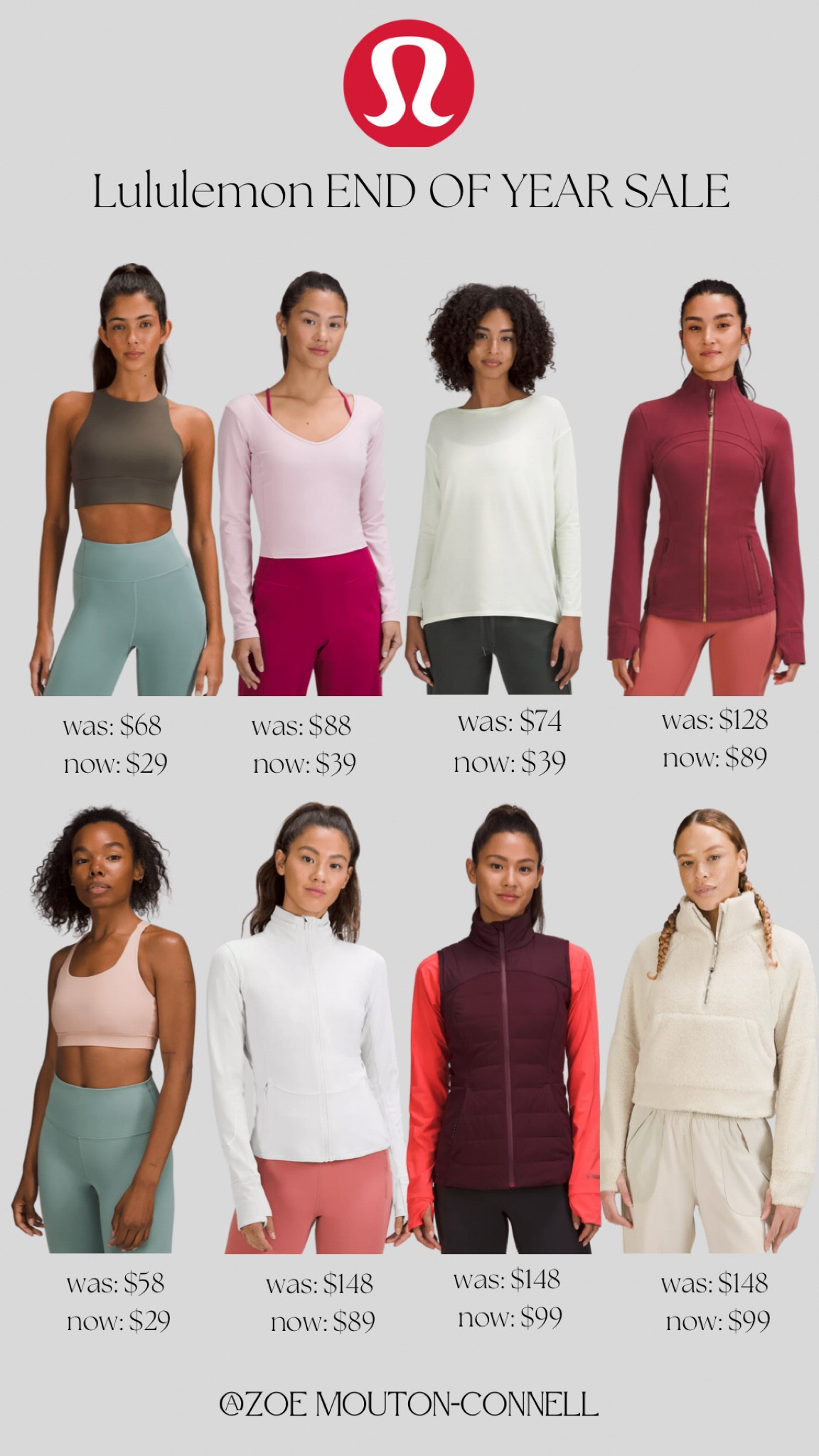 Lululemon is having their END OF YEAR SALE! Major markdowns on their top-selling items 
- Scuba Jackets
- Sports Bras 
- Long Sleeves & Tees 
- Define Jackets 
- Vests

* most sale items are available in 10+ colors  

#LTKfit #LTKsalealert #LTKunder100