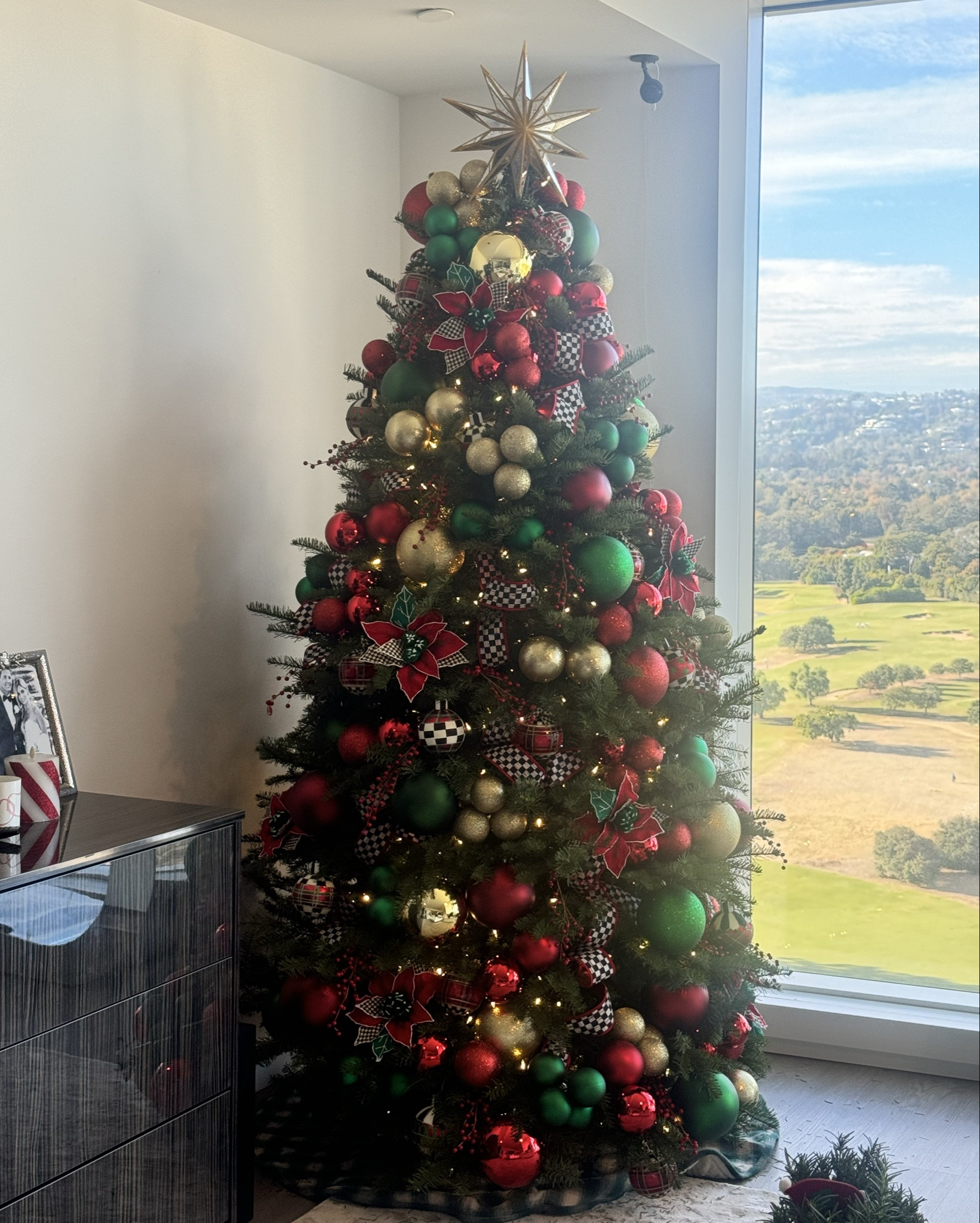 Christmas tree ornaments! We used large ornaments from Amazon to fill the tree mixed with Mackenzie Childs which you can get on sale at Neiman Marcus right now 🖤❤️🖤

#LTKHoliday #LTKSeasonal #LTKSaleAlert