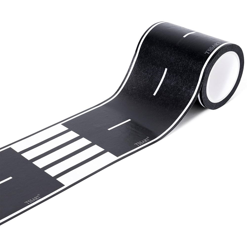 Roadway Tape - Black Residue Free Road Car Track Tape for Kids Birthday Party Racing Party Decora... | Amazon (US)