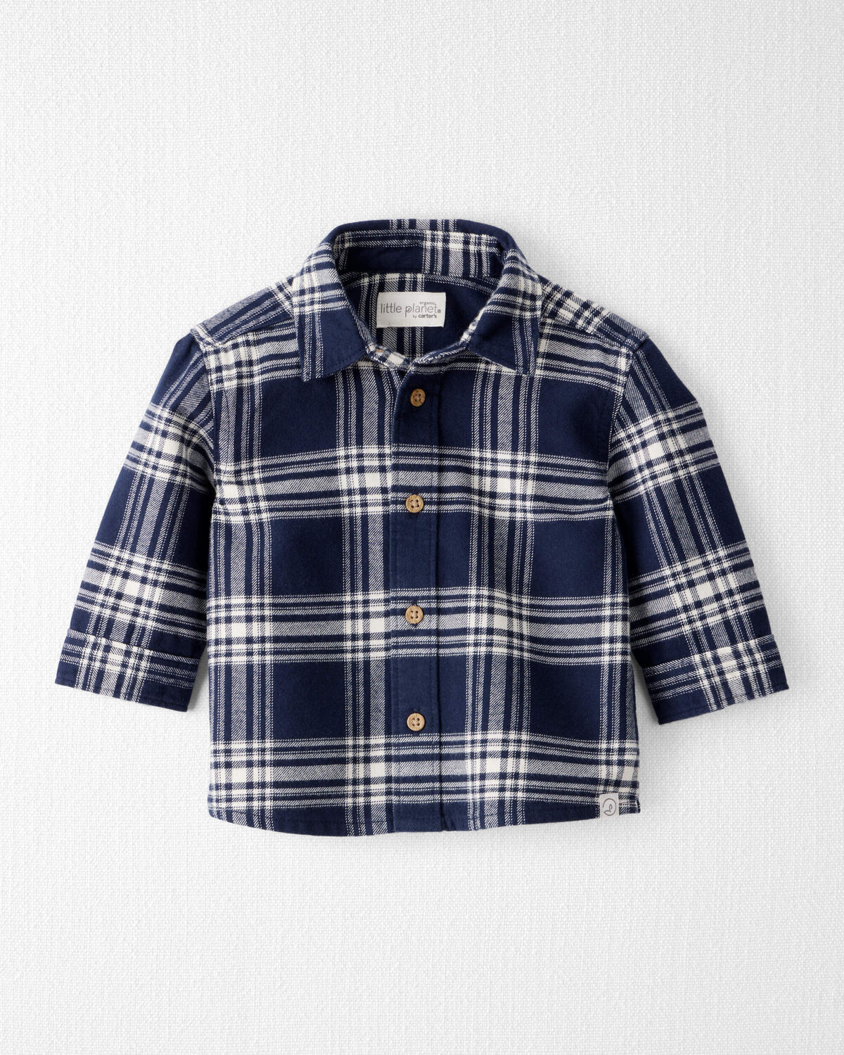 Baby Organic Cotton Button-Front Flannel Shirt | Carter's Inc