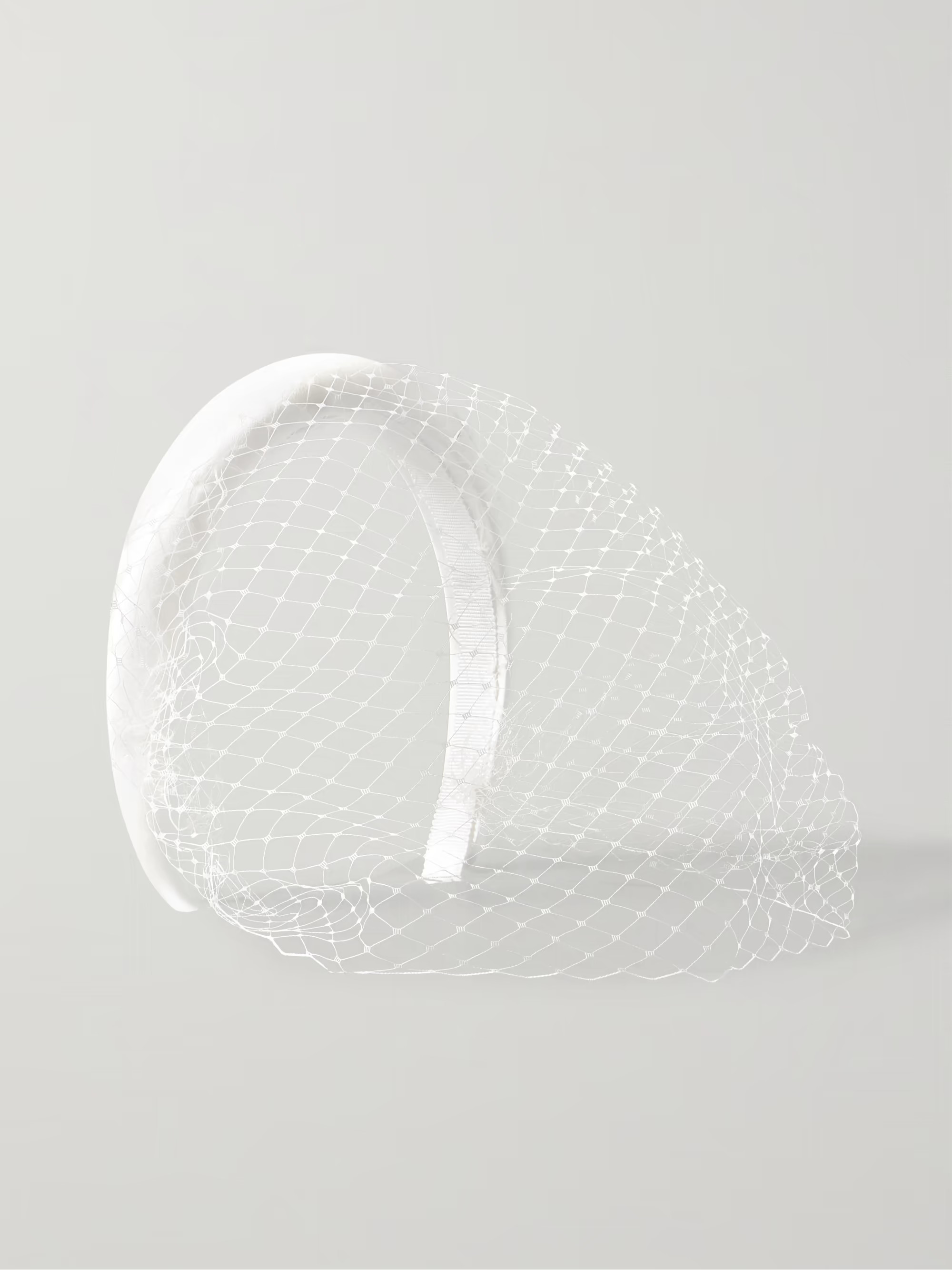 Faixa de cabeça de cetim e rede Tori Voilette | NET-A-PORTER (US)