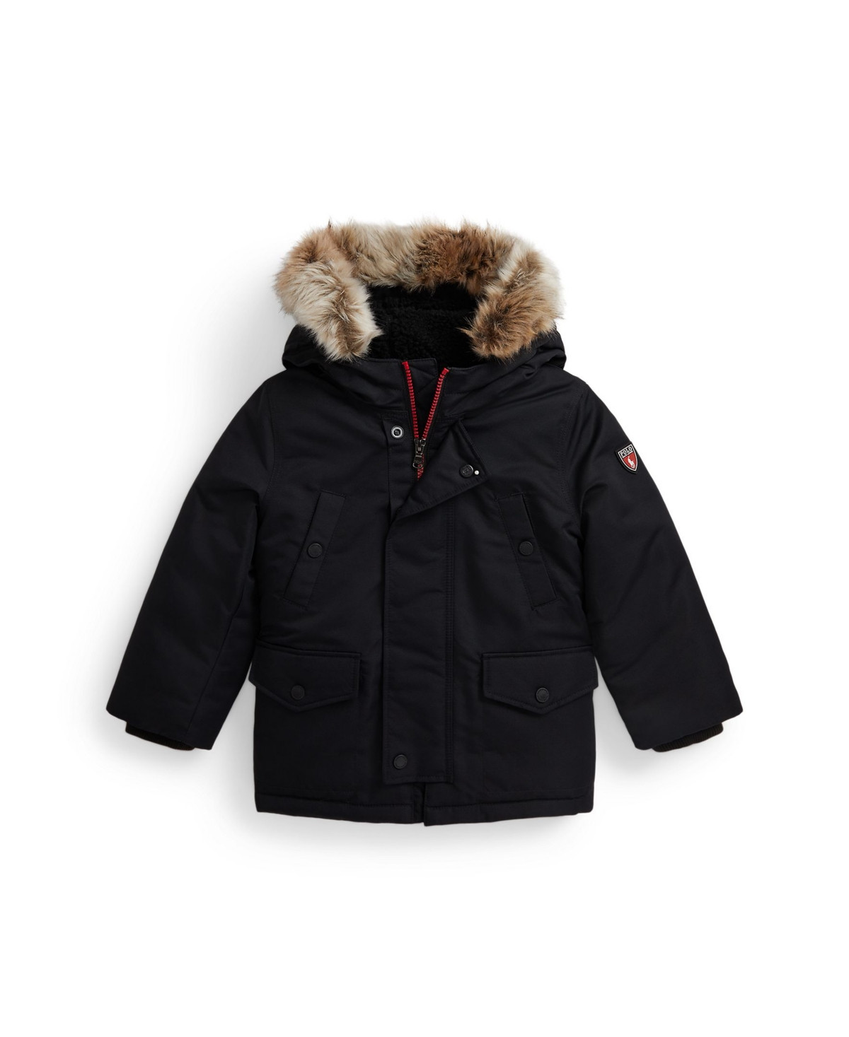 Polo Ralph Lauren Toddler and Little Boys 2-7 Faux-Fur-Trim Down Parka - Polo Black | Macy's
