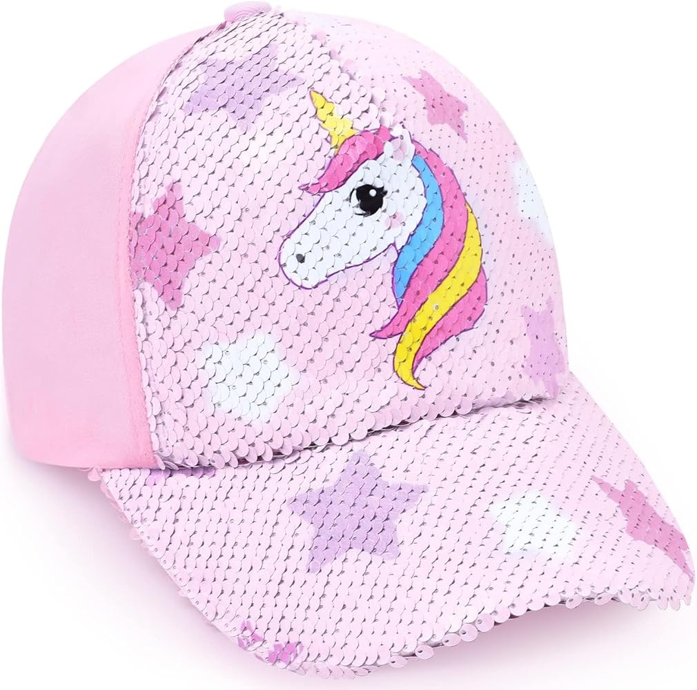 Kids Baseball Hat Unicorn Girls Baseball Cap Toddler Trucker Hat Girls Hats for Kids Ages 4-8 | Amazon (US)