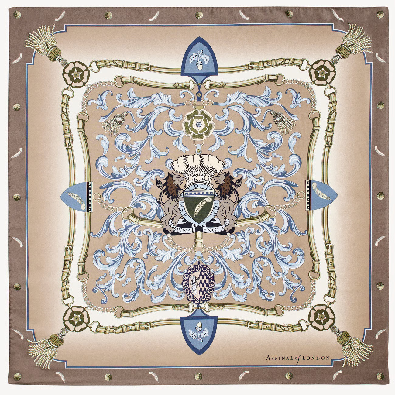 Aspinal Signature Shield Silk Scarf

        
            
            Latte Pure Silk | Aspinal of London
