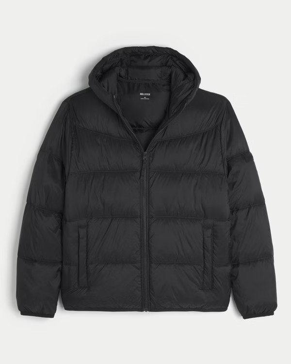 Hooded Puffer Jacket | Hollister (US)