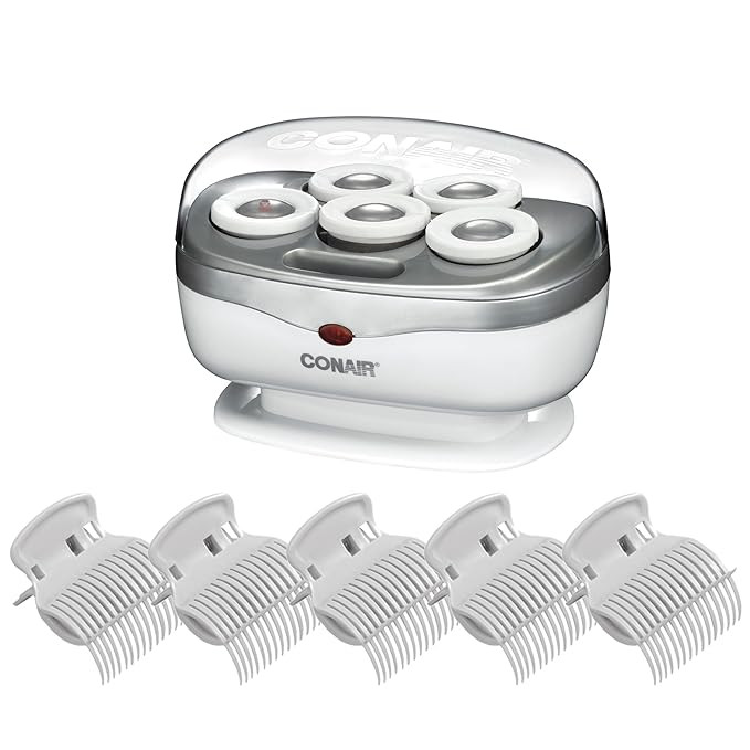 Conair Ceramic 1 1/2-inch Hot Rollers, Super Clips Included, Perfect for Travel Domestic and Aboa... | Amazon (US)