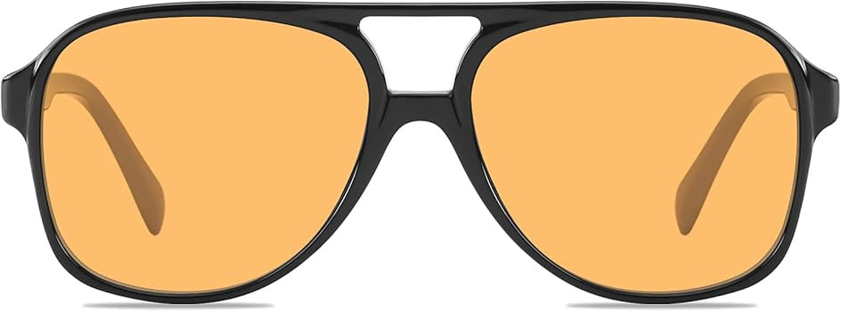 YDAOWKN Classic Vintage Aviator Sunglasses for Women Men Large Frame Retro 70s Sunglasses | Amazon (US)